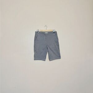 SALE! B/W Dept 222 Diamond Patterned Bermuda Shorts Size 6 EUC